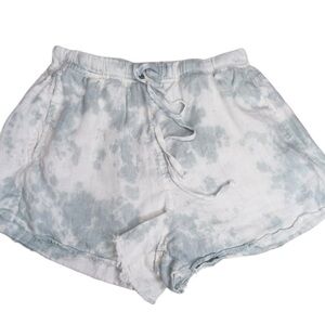 Bella Dahl Blue Tie-Dye Athletic Shorts
